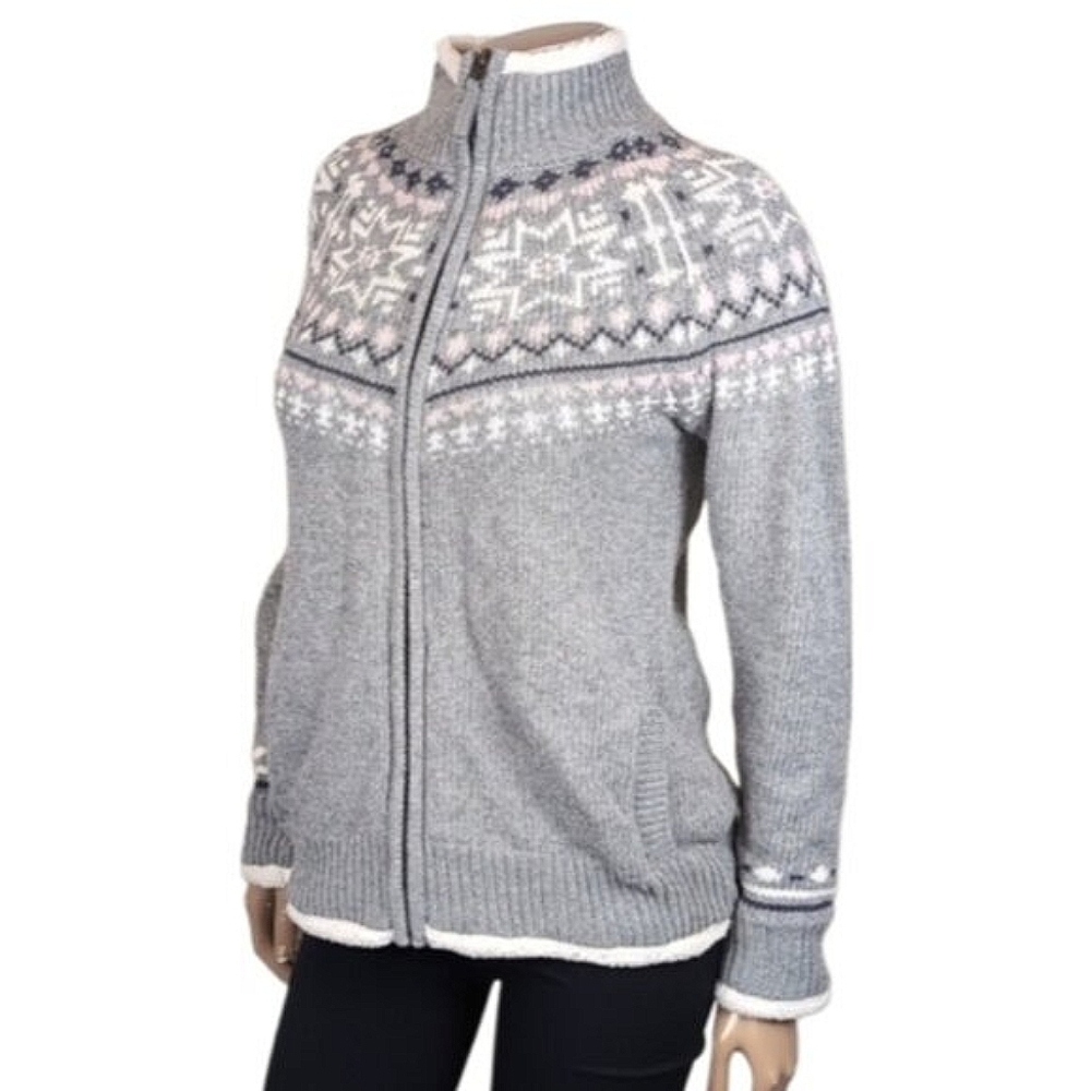 Gray Patterned Women's Sweater